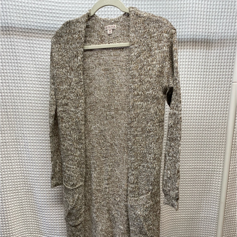 LIKE NEW SWEATER DUSTER CARDIGAN
